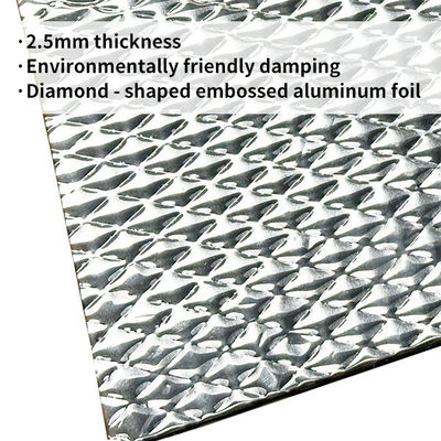 2.5mm automobile rhombus embossed vibration reduction pad / Auto Acoustic Pad