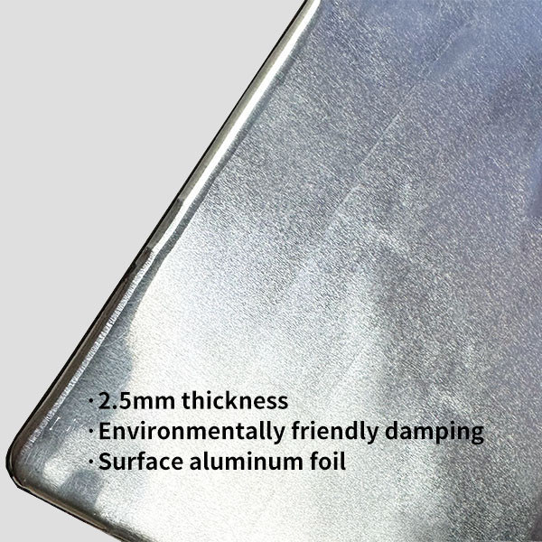 2.5mm glossy damping vibration reduction pad / Automotive Sound And Heat Insulation