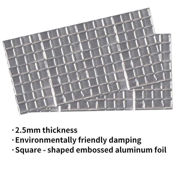 2.5mm automobile square embossed vibration reduction pad / Automotive Sound And Heat Insulation